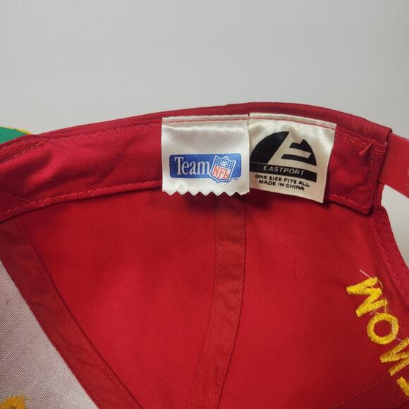 Kansas City Chiefs Montana Hat Cap Snapback 90s NFL Made In China Eastport Retro - Picture 15 of 16